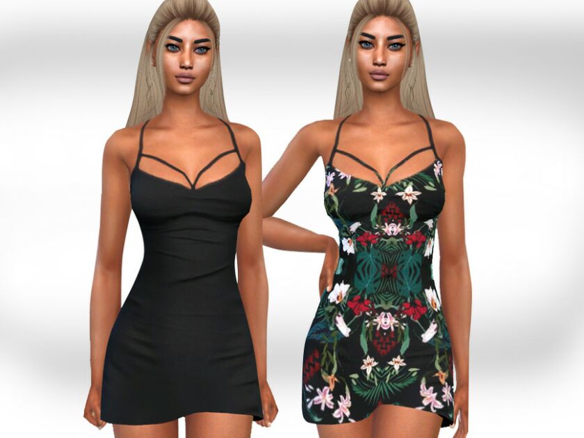 Casual And Floral Dresses By Saliwa Sims 4 CC