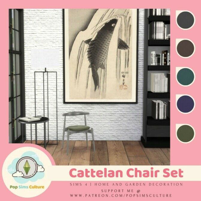 Cattelan Chair SET Sims 4 CC