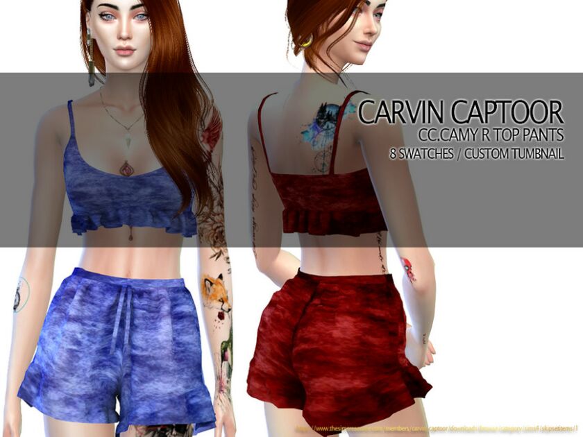 Camy R Pants SET Sims 4 CC