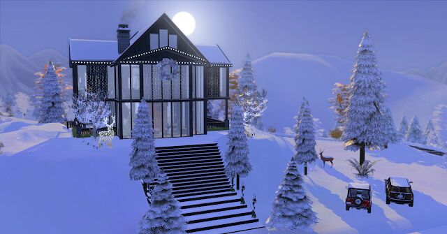 sims 4 cc chalet in the swiss alps at lily sims 2