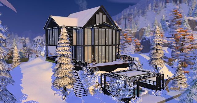 sims 4 cc chalet in the swiss alps at lily sims 3