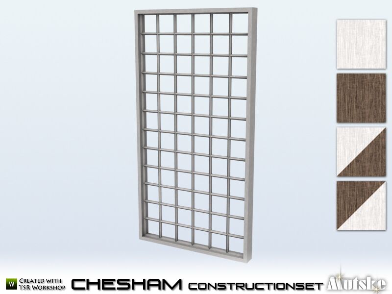 Chesham Window MID Tall 2×1 Sims 4 CC