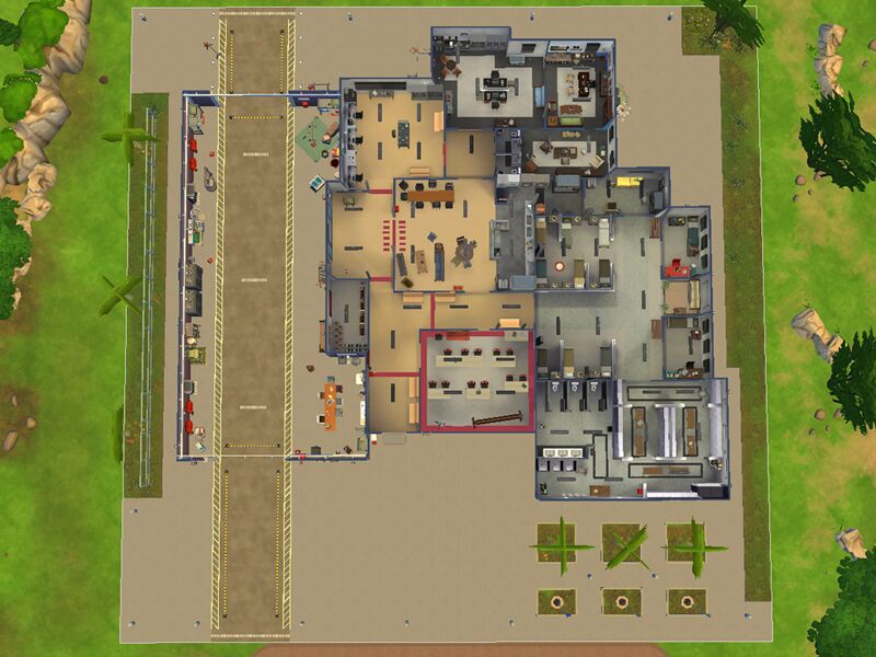 sims 4 cc chicago fire station from tv show 3