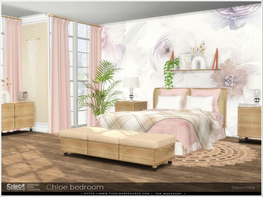 sims 4 cc chloe bedroom by severinka 4