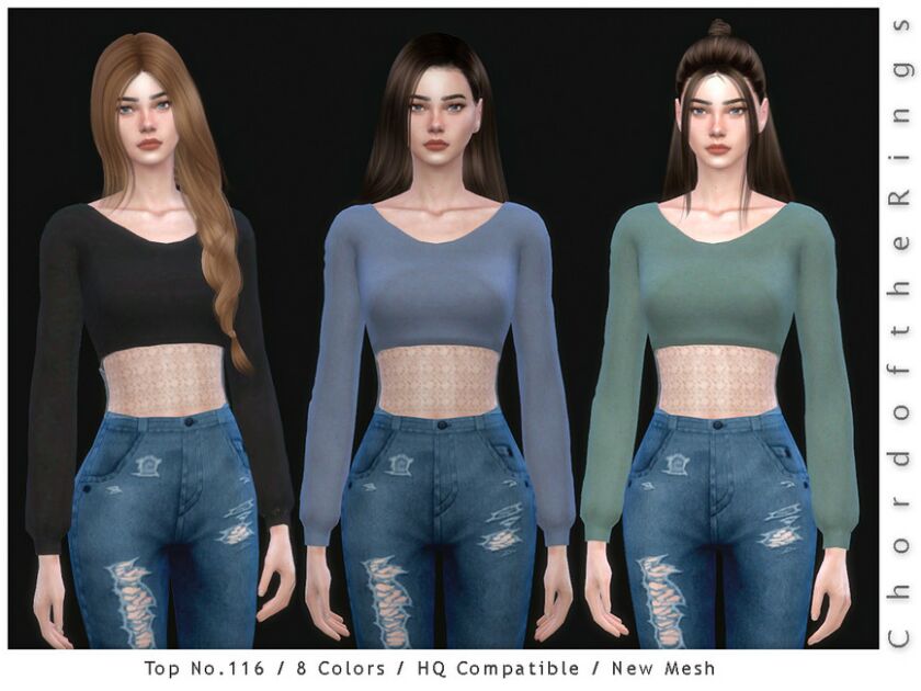 Chordoftherings TOP NO.116 Sims 4 CC