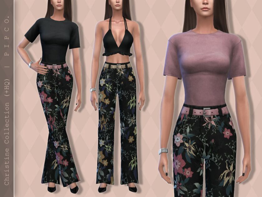 sims 4 cc christine top by pipco 2