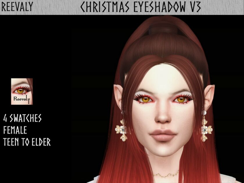 Christmas Eyeshadow V3 Sims 4 CC