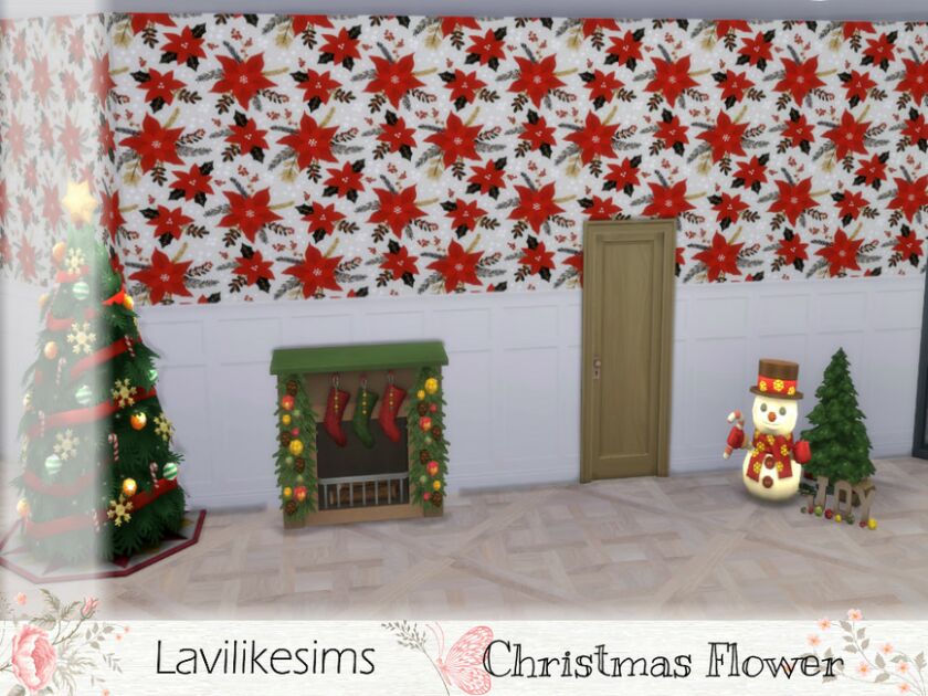 Christmas Flower By Lavilikesims Sims 4 CC