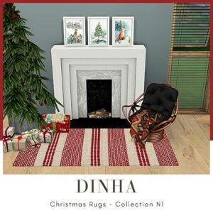 Christmas Rugs Sims 4 CC