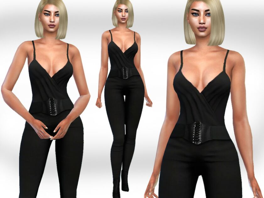 Classy Casual Jumpsuit Sims 4 CC