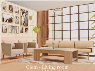 Clem Living Room Sims 4 CC