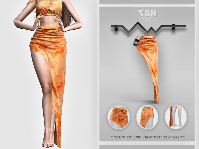 Clothes SET-125 (Skirt) BD461 By Busra-Tr Sims 4 CC