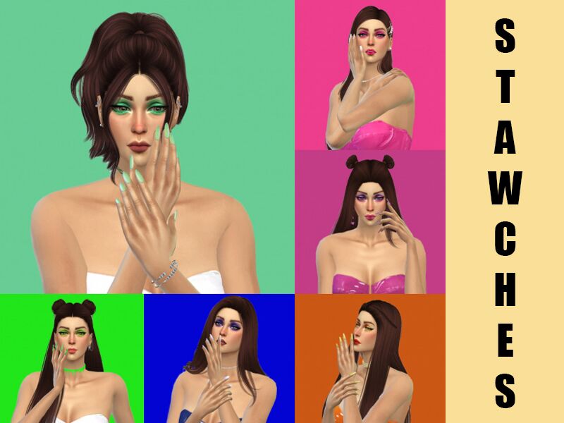 sims 4 cc colorful eyeshadow by beatrices honeypot by beatricehoneypot 2