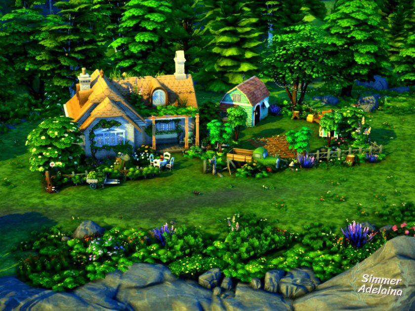 sims 4 cc cordelias secret cottage 2