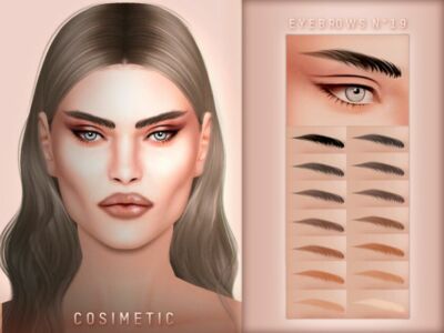 Cosimetic Eyebrows N19 By Cosimetic Sims 4 CC