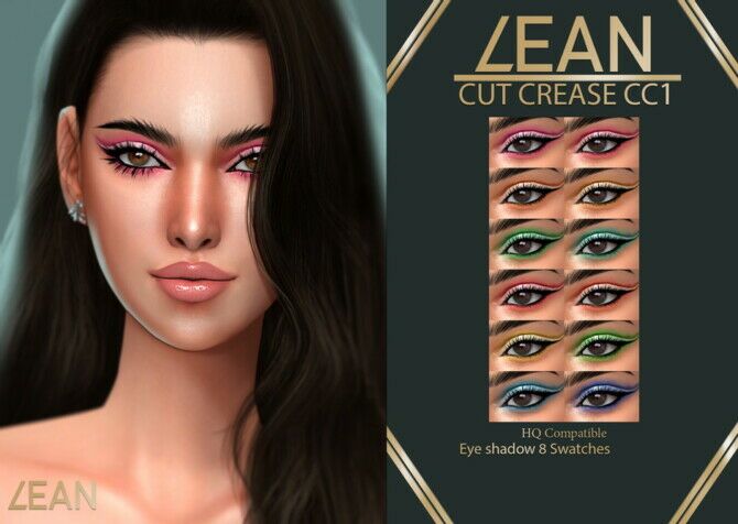 CUT Crease CC1 Eyeshadow By Lean Sims 4 CC