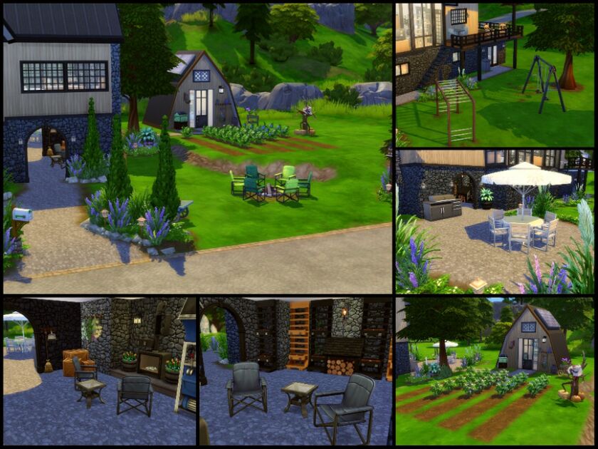 sims 4 cc cypress tree cottage by sparky 4