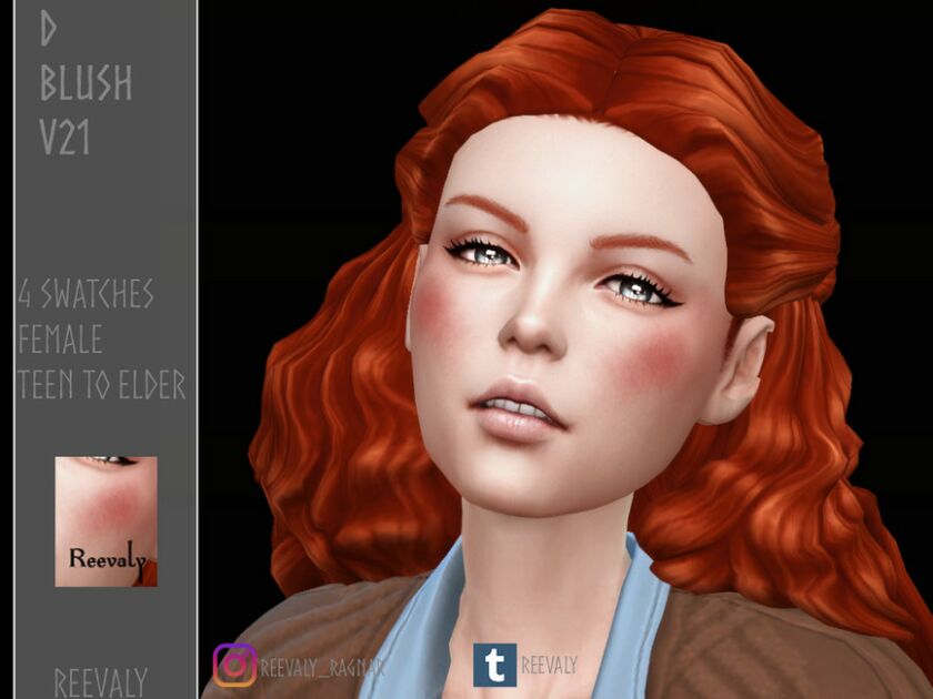 D Blush V21 By Reevaly Sims 4 CC