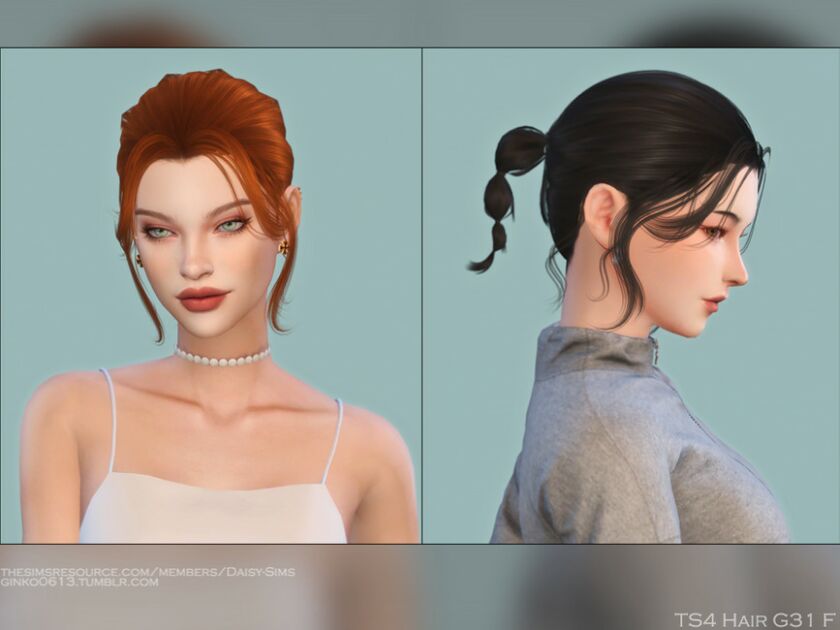 Daisysims Female Hair G31 Sims 4 CC