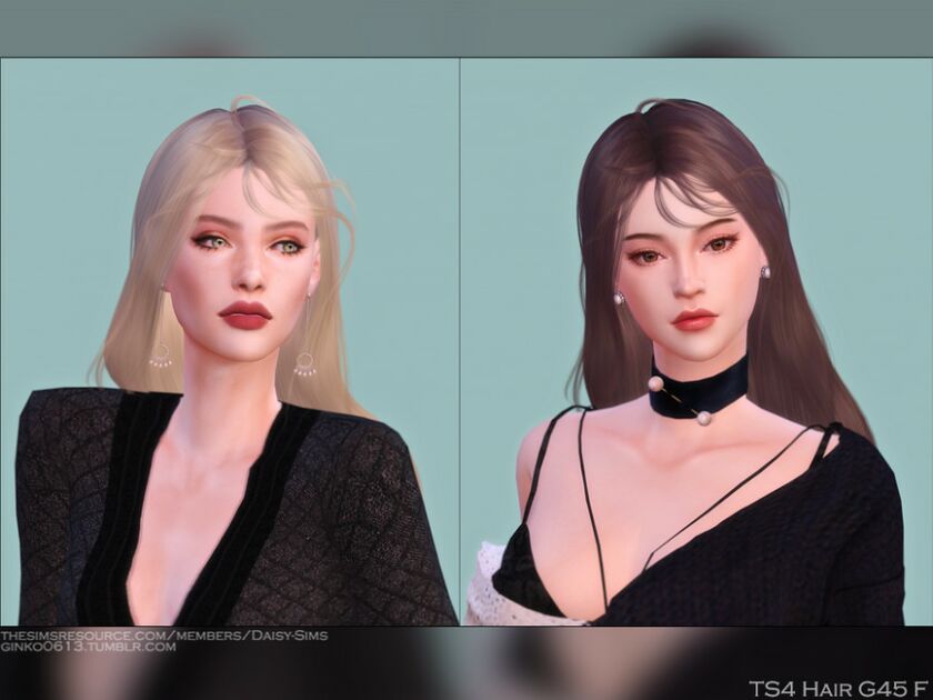 Daisysims Female Hair G45 Sims 4 CC