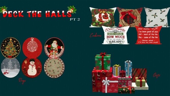 Deck The Halls Collection PT 2 Sims 4 CC