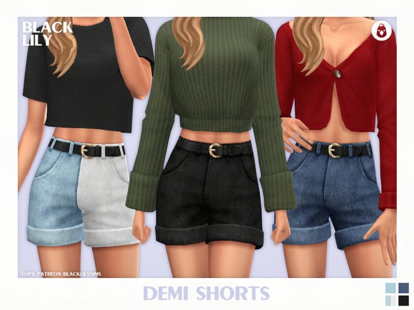 Demi Shorts Sims 4 CC