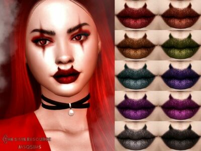 Devil Lipstick By Msqsims Sims 4 CC