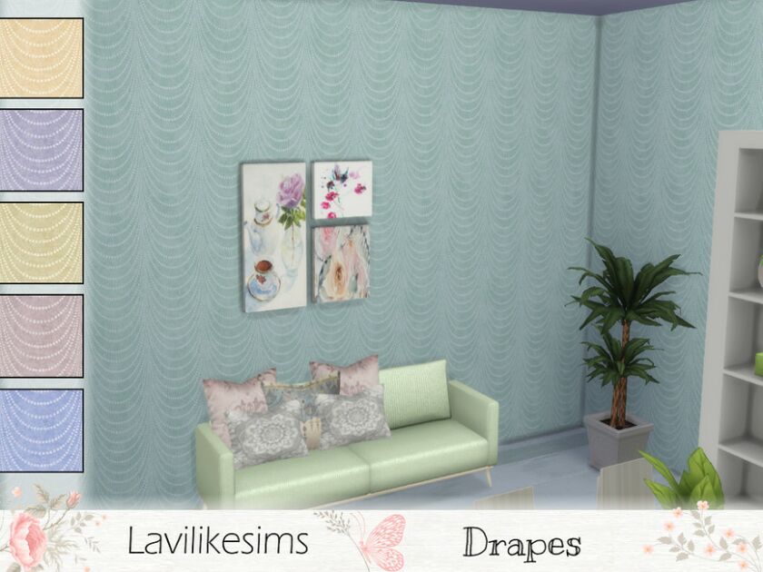 Drapes By Lavilikesims Sims 4 CC