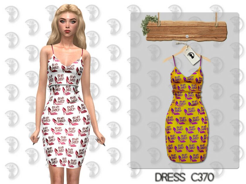 Dress C370 By Turksimmer Sims 4 CC