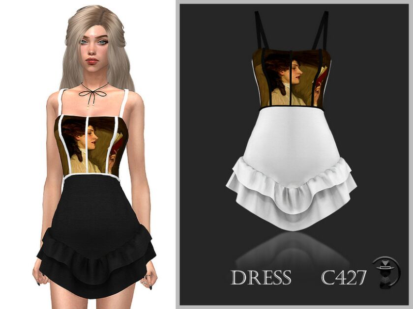 Dress C427 By Turksimmer Sims 4 CC