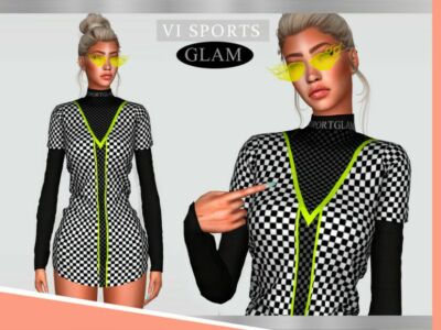 Dress Sportglam VI – I Sims 4 CC