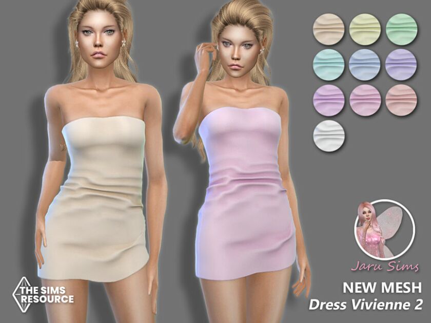 Dress Vivienne 2 – NEW Mesh Sims 4 CC