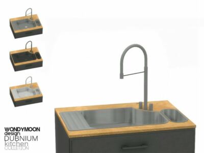 Dubnium Kitchen Sink By Wondymoon Sims 4 CC