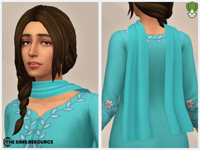 Dupatta Shawl Sims 4 CC