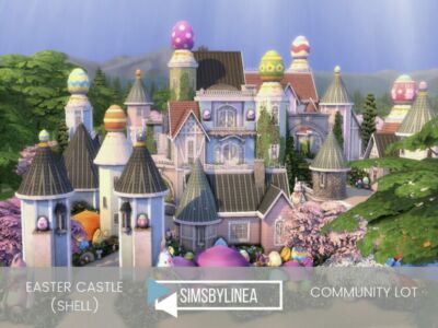 Easter Castle Sims 4 CC