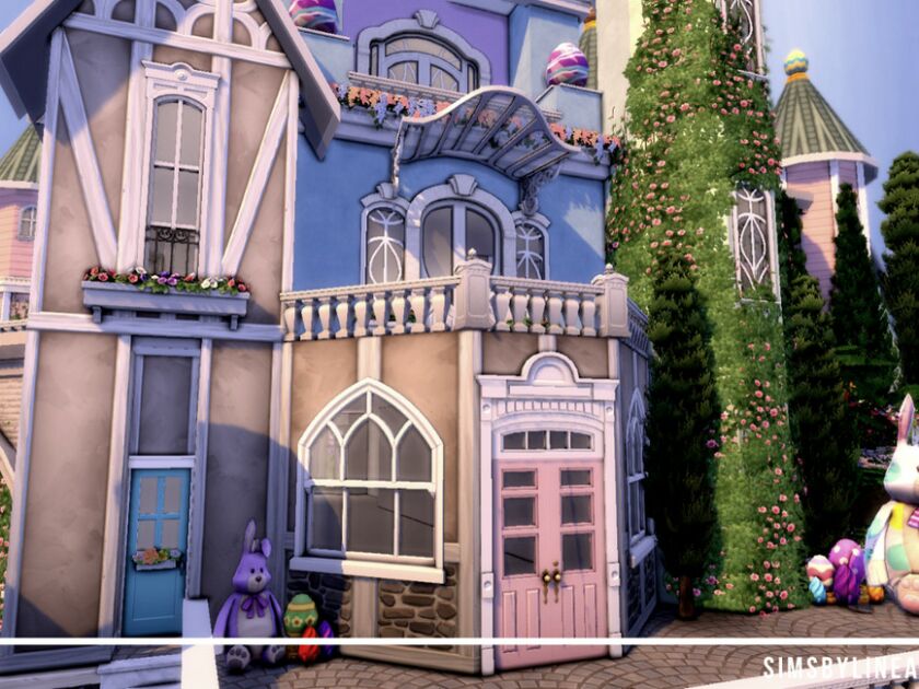 sims 4 cc easter castle by simsbylinea 5