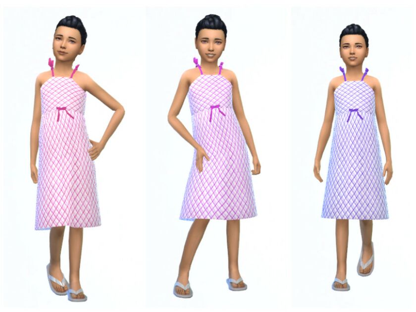 Erinaok Girl’s Dress 0707 By Erinaok Sims 4 CC