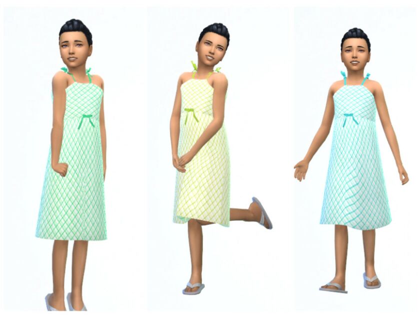 sims 4 cc erinaok girls dress 0707 by erinaok 2