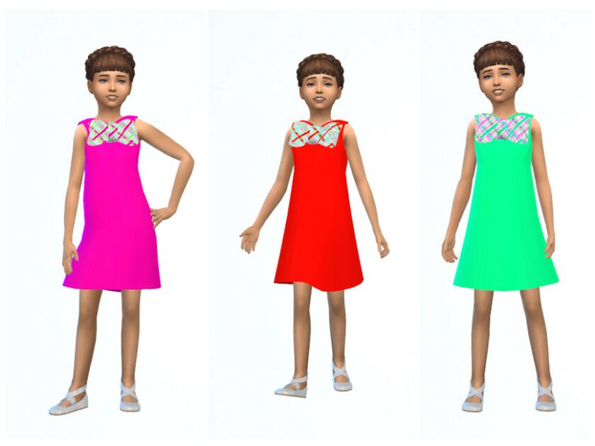 sims 4 cc erinaok girls dress 0712 by erinaok 2