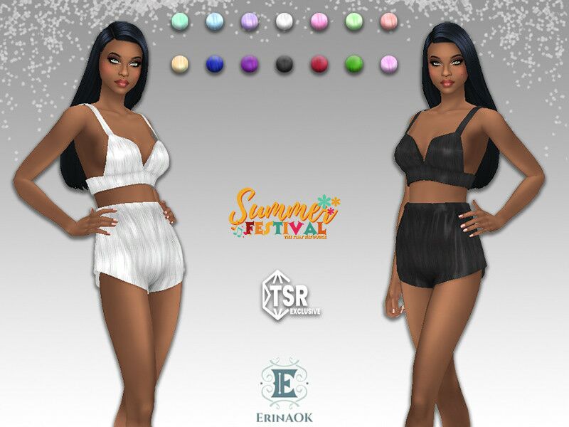 Erinaok Summer Festival Loungewear By Erinaok Sims 4 CC