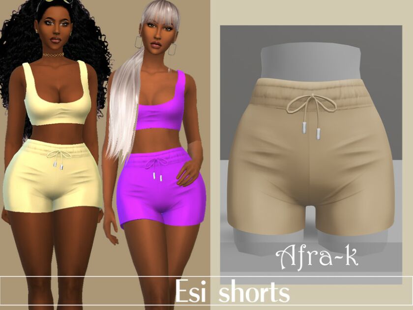 ESI Summer Shorts By Akaysims Sims 4 CC