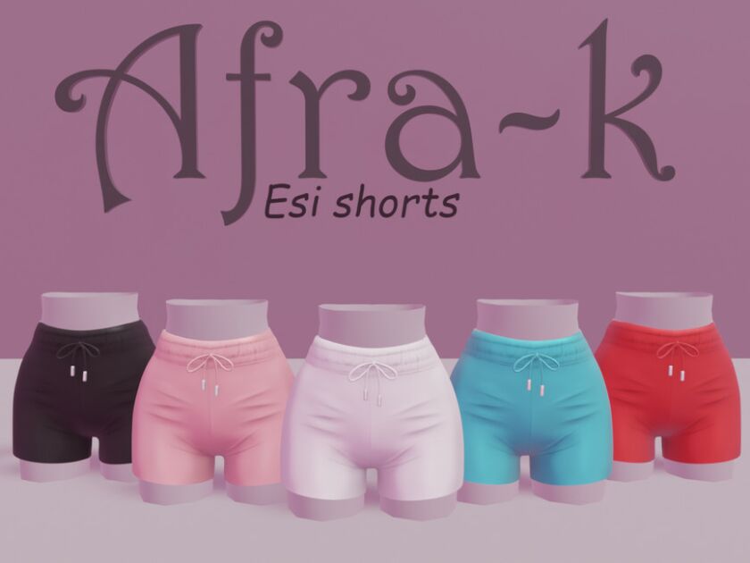 sims 4 cc esi summer shorts by akaysims 2