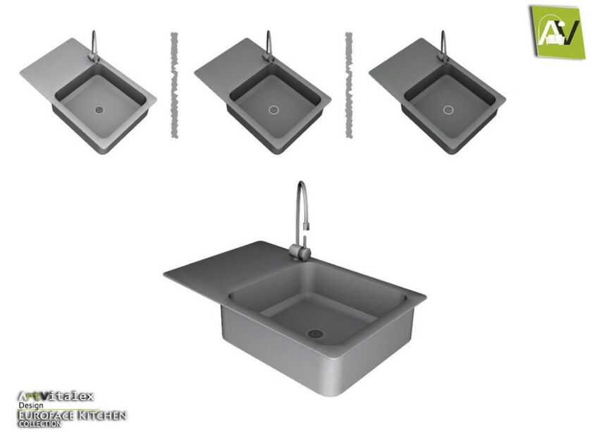 Euroface Sink Sims 4 CC