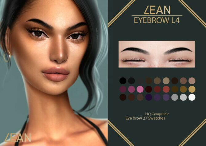 Eyebrows L4 By Lean Sims 4 CC