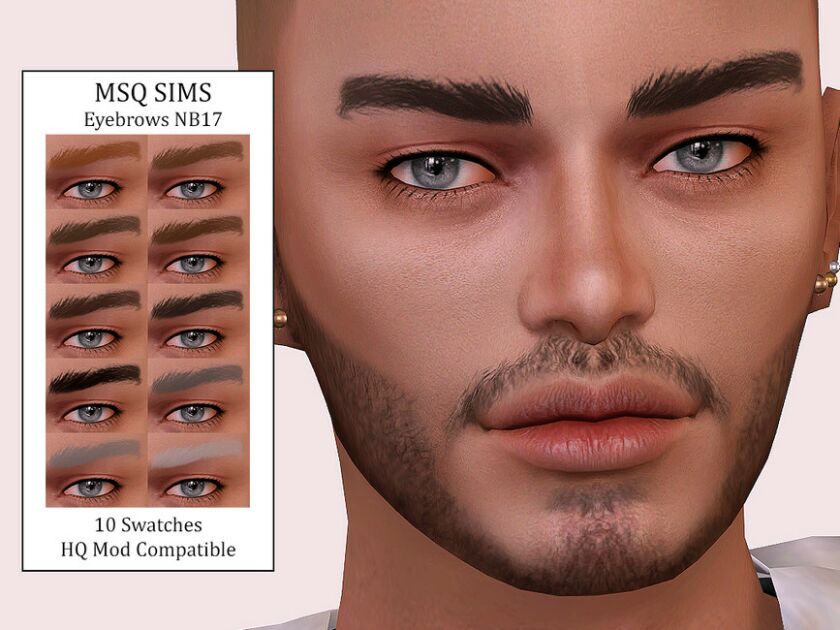 Eyebrows NB17 By Msqsims Sims 4 CC