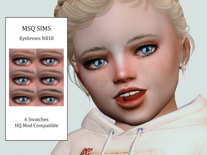 Eyebrows NB18 By Msqsims Sims 4 CC