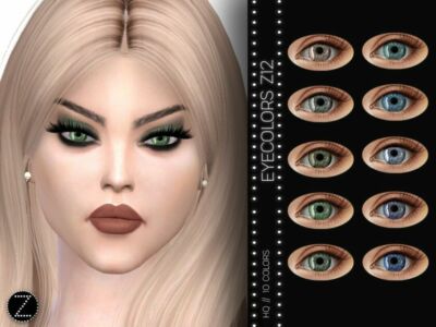 Eyecolors Z12 By Zenx Sims 4 CC