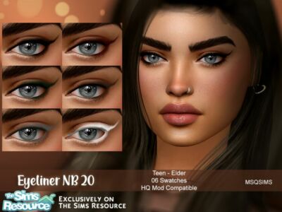 Eyeliner NB20 By Msqsims Sims 4 CC