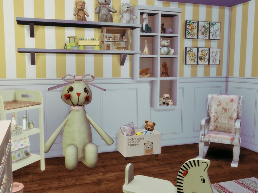 sims 4 cc farmhouse nursery by genkaiharetsu 3