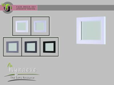 Faze Short Window (Closed) By Nynaevedesign Sims 4 CC